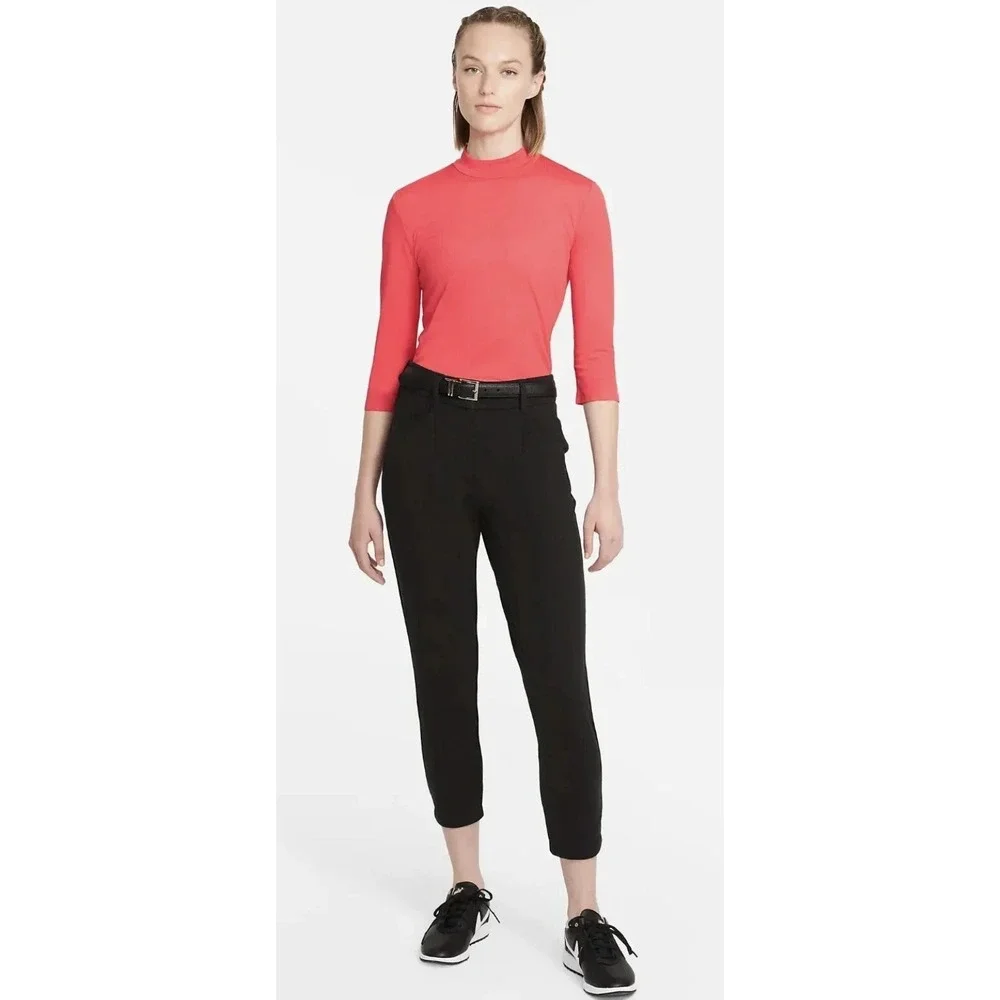 Nike Golf Women's DriFIT Victory 3/4 Sleeve Mock-Neck Fusion Pink Size 2XL New